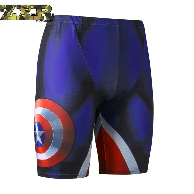 

Pro Men's Running Tights Short Reflective Quick Dry Elastic Sports Leggings Compression Gym Fitness Shorts Summer Sweatpants