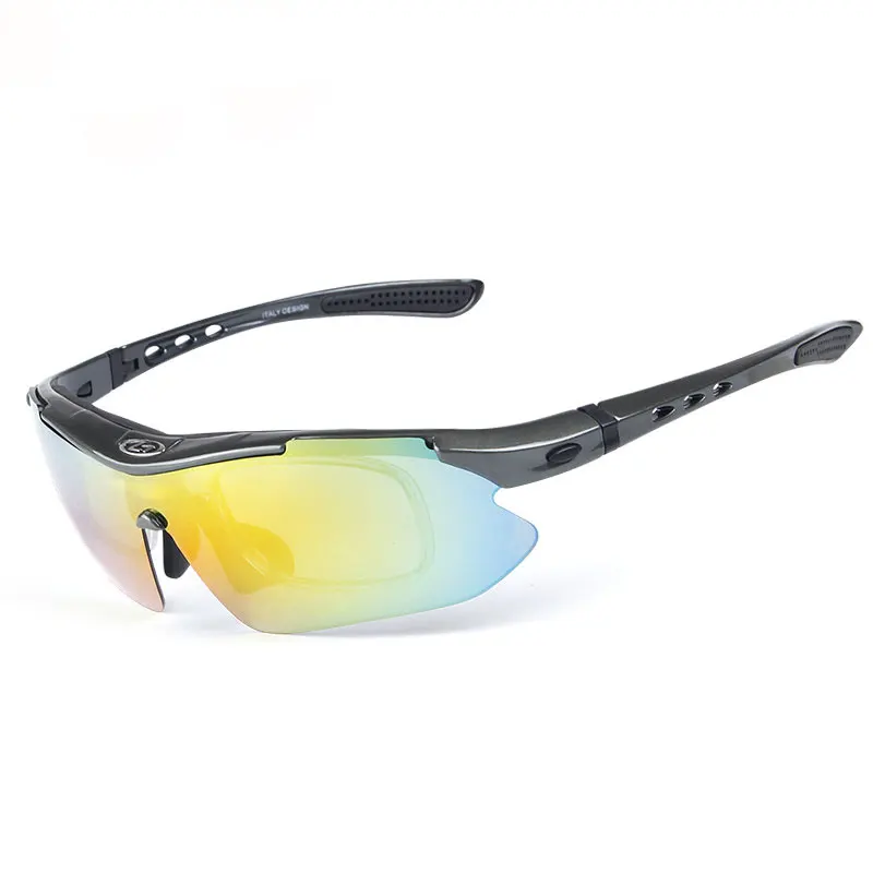 13 шт./компл. поляризационные солнцезащитные очки для велоспорта, солнцезащитные очки для катания на велосипеде, велосипедные очки, Для мужчин Для женщин Спорт на открытом воздухе солнцезащитные очки для женщин, линзы с 5ю категориями защиты - Цвет: Grey