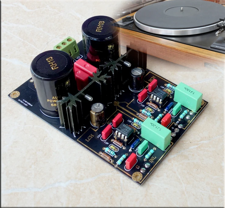 

DUAL line sings vinyl record player MM MC phono amplifier board / DIY kit