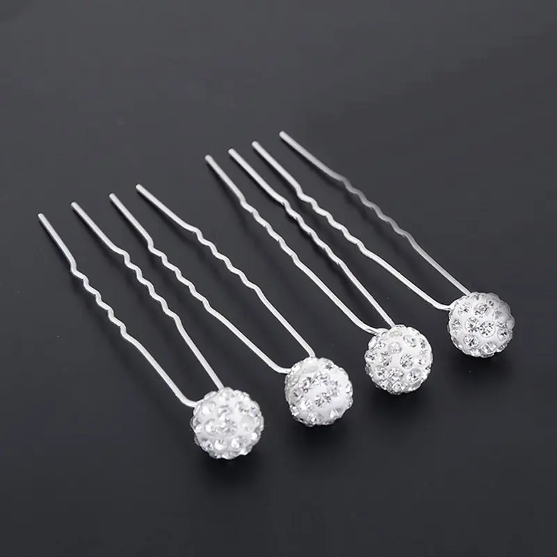 

Wholesale 20Pcs Lots Wedding Bridal Crystal Ball Wedding Hair Pins Clips Bridesmaid Jewelry