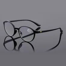 TR90 ретро круглые модные очки для чтения для женщин и мужчин HD анти синий светильник из смолы плюс пленочные линзы дальнозоркость ультра светильник 1,0-4,0 R144