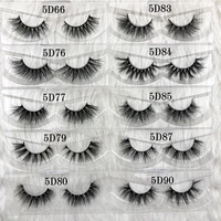 Mikiwi wholesale 50 pairs/pack 3D Mink Lashes No packaging Full Strip Lashes Mink False Eyelashes custom box Makeup eyelashes 2