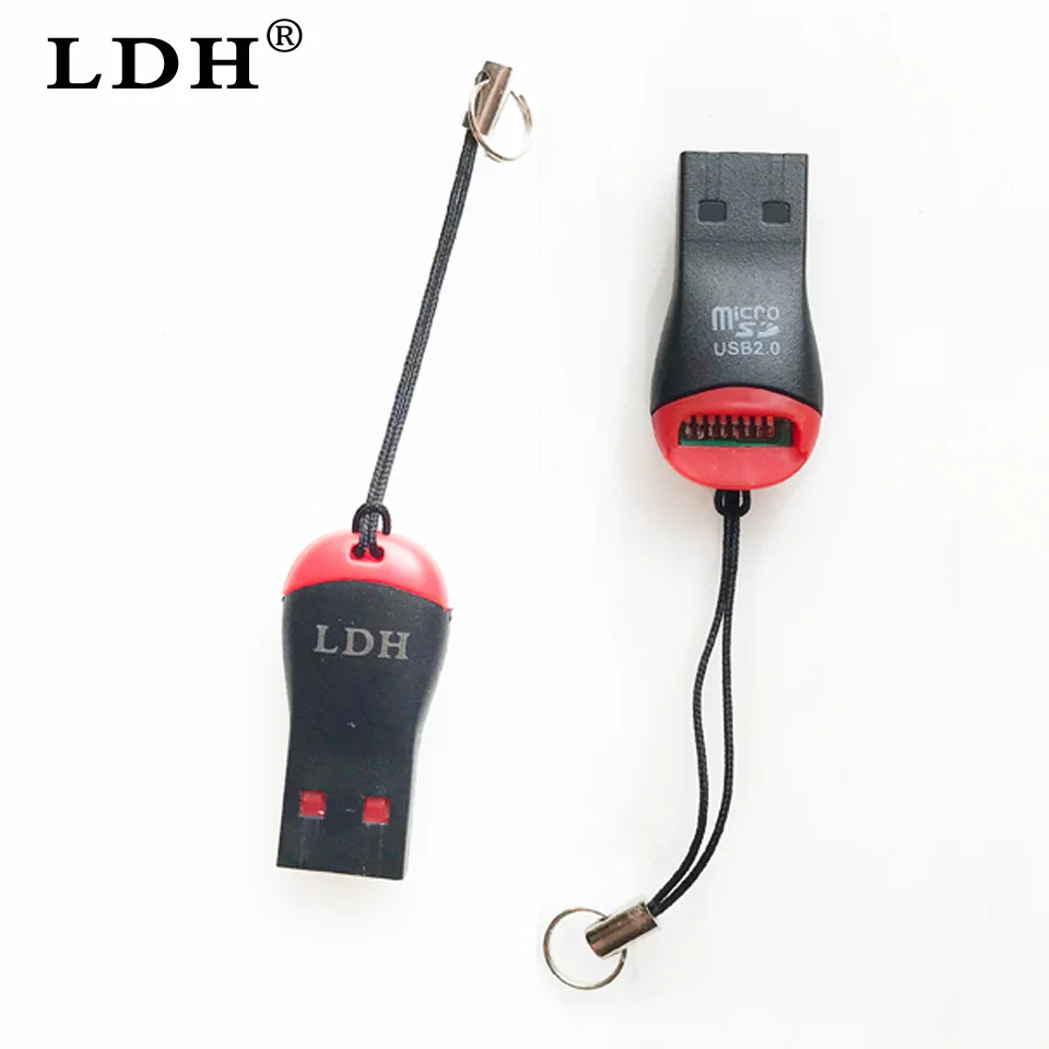 LDH кард-ридер USB 2,0 Micro SD SDHC TF флэш-устройство для чтения смарт-карт памяти мини-адаптер OTG для ноутбука телефона кардридер
