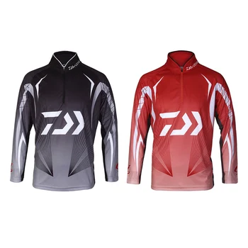 

Men Long Sleeves Fishing Clothing Coat Moisture Wicking Quick-Drying Anti-UV Sun fishing Shirt Sports Cloth
