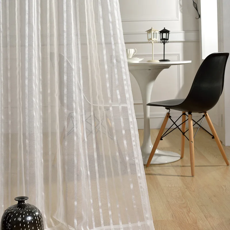 

Modern Simple Jacquard Color Tulles for Living Dining Room Bedroom.