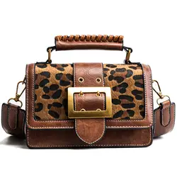 2018 роскошные сумки для женщин дизайнер известный бренд кожаные сумочки Leopard Черный, красный женский Crossbody на плечо