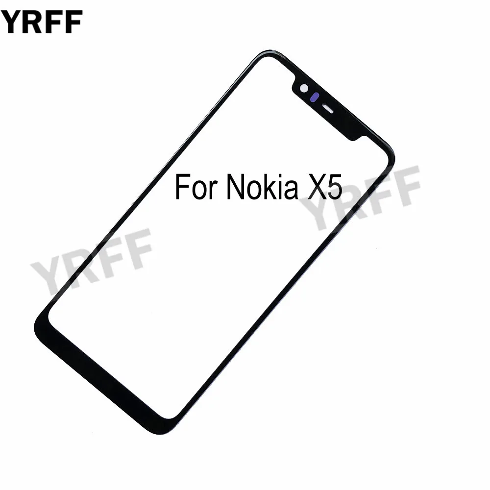 (Без сенсорного экрана мобильного телефона) внешнее стекло для Nokia X5 X7 2018 7 1 Plus