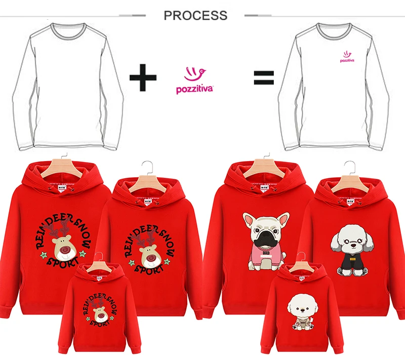 Roupas da Família Presente de Natal Lanmaocat Casais Combinando Roupas Mãe Filho Filha Hoodies Impressos Frete Grátis Pai 11 Cheap Moda Família