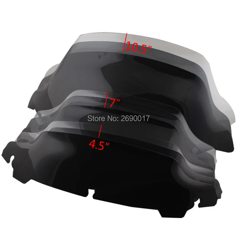 Черный дым ясный 4 5 &quot7&quot 10 &quotволна лобовое стекло подходит для Harley Touring FLHT FLHX
