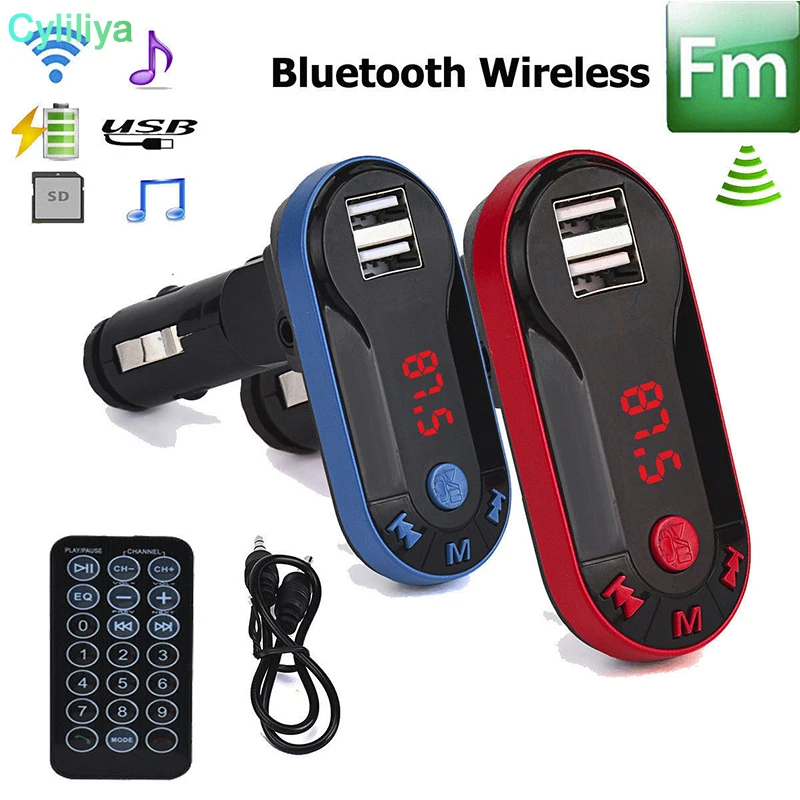 30 шт. автомобильный беспроводной FM-трансмиттер с Bluetooth | Электроника
