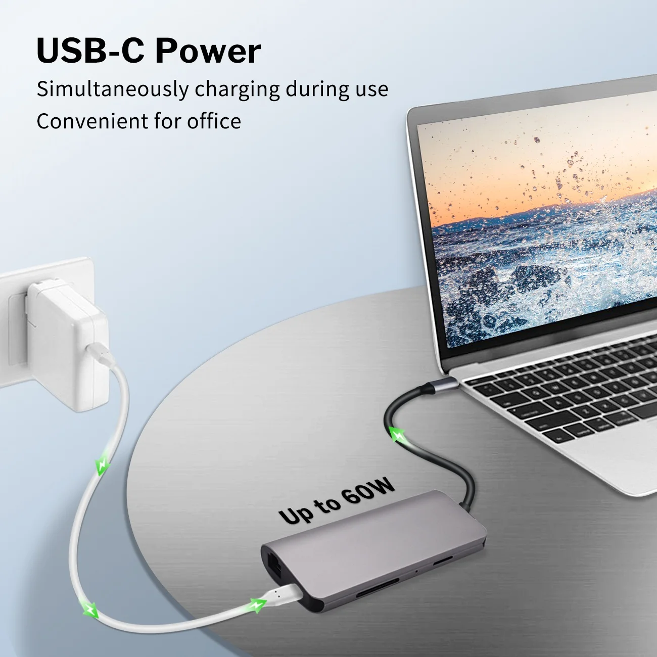 Deelife USB C концентратор type C к Мульти USB 3,0 концентратор HDMI адаптер док-станция для MacBook Pro USB-C 3,1 разветвитель порт type C концентратор