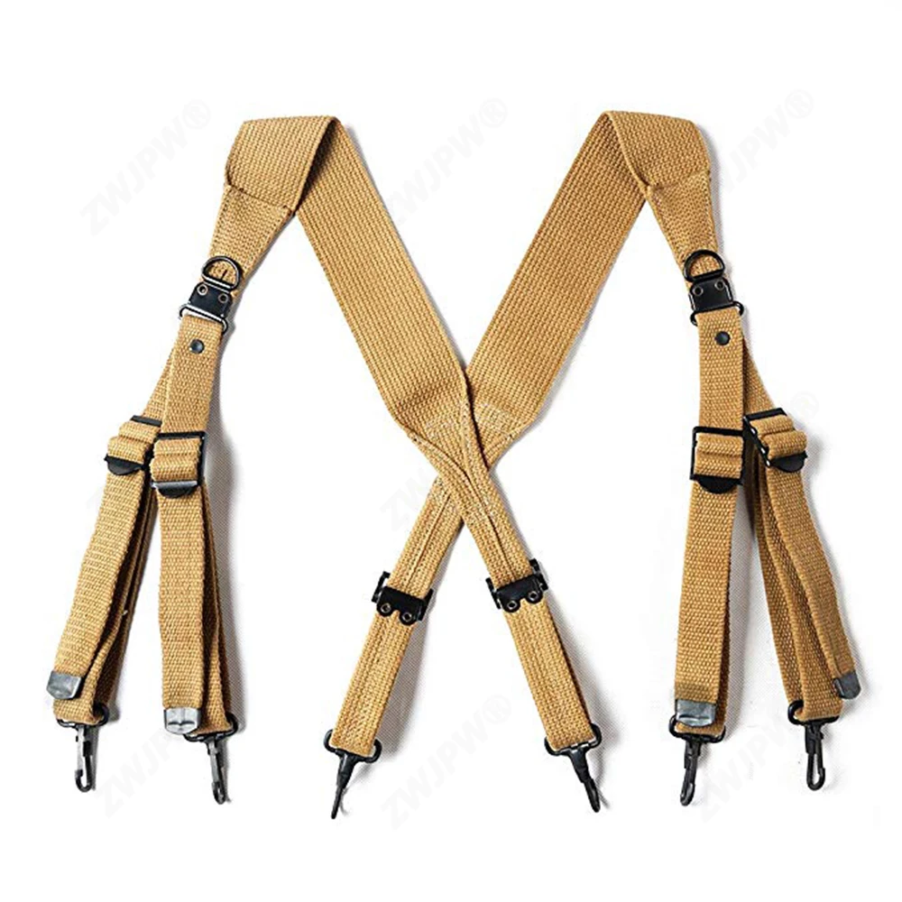 

WWII WW2 US Army M1936 Military X-Type Suspender Strap Combat Field Equipment Belt Sling Airborne