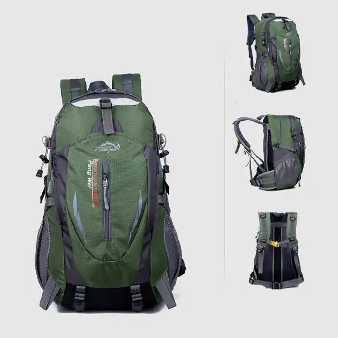 Качественный рюкзак для кемпинга, походный рюкзак, спортивная сумка, рюкзак для путешествий на открытом воздухе, рюкзак для альпинизма, снаряжение для мужчин, t 45L, для мужчин и женщин - Цвет: Deep green