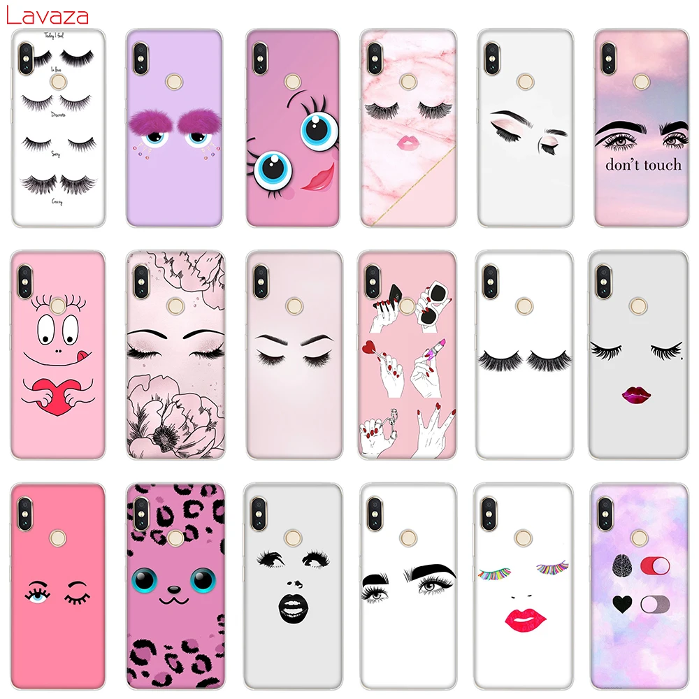 

Lavaza eyelash Makeup Lip Hard Phone Case for Xiaomi Redmi 5A 5 Plus 6 Pro 6A cases for Redmi Note 5 6 7 Pro Cover