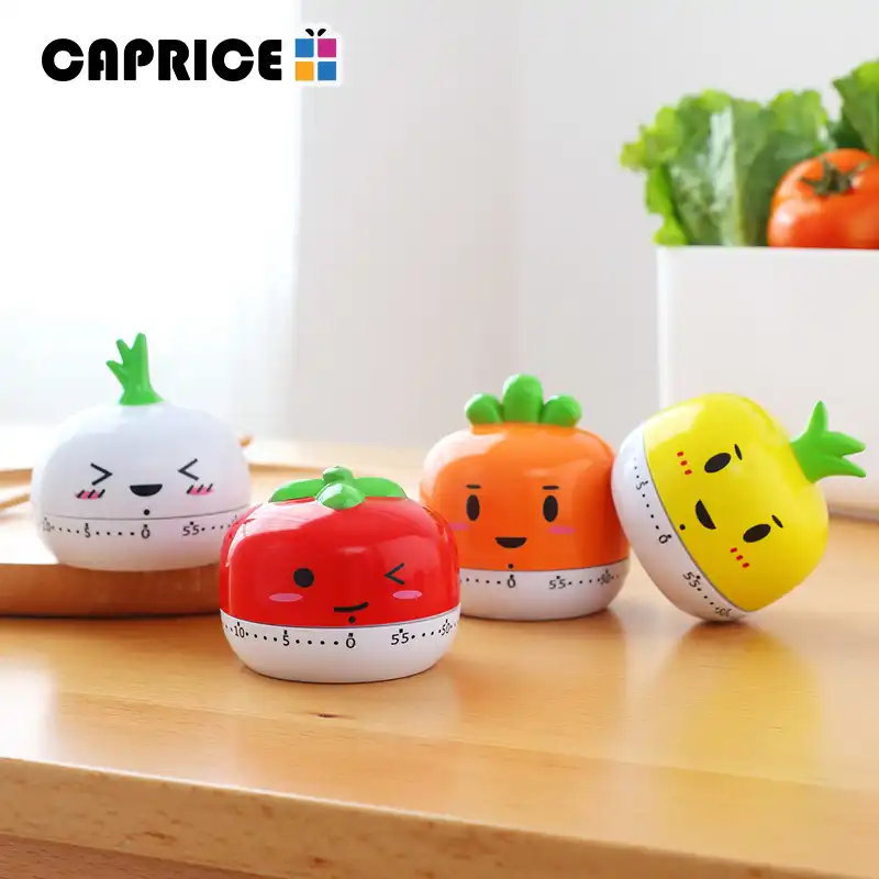 Kitchen Timer Stopwatch Cooking Timing Tool Mechanical 60 Minutes Countdown Alarm Pineapple Onion Carrot Tomato Home Decor Rb208 Kitchen Timers Aliexpress