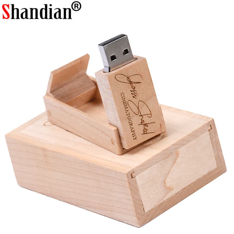 SHANDIAN(более 10 шт. бесплатный логотип) Деревянный USB+ коробка USB флэш-накопитель 4 ГБ 8 ГБ 16 г 32 Гб карта памяти фотография свадебный подарок