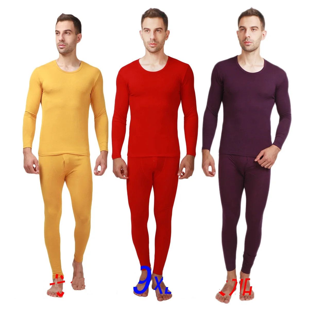 2023 Spring AUTUMN WINTER new men's long johns thermal underwear modal thin men underwear sets warm plus size XL-6XL,7XL,8XL,9XL