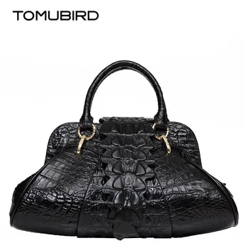 

TOMUBIRD new superior cowhide leather Designer Inspired Ladies Embossed Crocodile Tote Leather Satchel Handbags