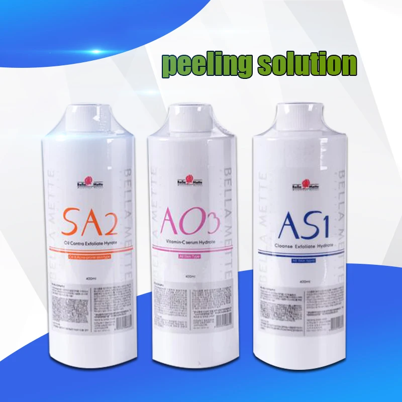 

New AS1 SA2 AO3 Aqua Peeling Solution/400ml Per Bottle Aqua Facial Serum Facial Serum For Normal Skin