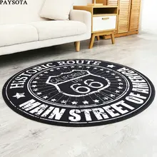 Современные paysota круглый ковер гостиная спальня стол компьютерный стул Личность Круглый Чайный Столик коврик