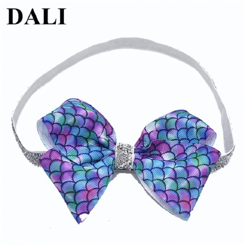DALI 2018 2 шт./лот детская Русалка повязки масштаба бантом Hairband Детские вечерние