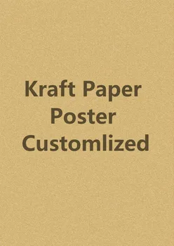 

Kraft Coated Paper Poster Custom Retro Vintage Decorative Posters Kraft Poster Wall Canvas Sticker Poster Home Bar Decor Customl