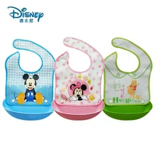Disney Детские нагрудники и салфетки для отрыжки рисовая чаша ODM водонепроницаемый одноразовый детский нагрудник EVA слюнявчик полотенце Дети Кормление карман