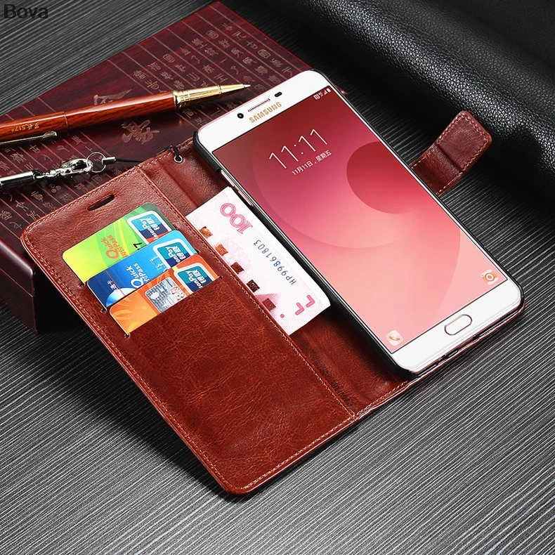 Держатель для карт чехол для samsung Galaxy C9 Pro C9000 кожаный чехол флип-чехол с крышкой для мобильного телефона Чехол-бумажник чехол для samsung C9 Pro