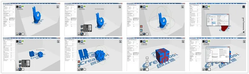 Двойное сопло Createbot MAX ЖК-экран 3d принтер с нагревателем и стеклянной платформой 2 рулона нити 4 Гб SD карта в подарок