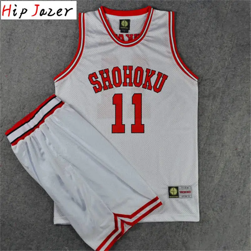 Аниме Slam Dunk Косплэй костюм Shohoku Sakuragi 10# Hanamichi баскетбольный трикотаж футболка спортивная одежда форма баскетбольной команды - Цвет: Многоцветный