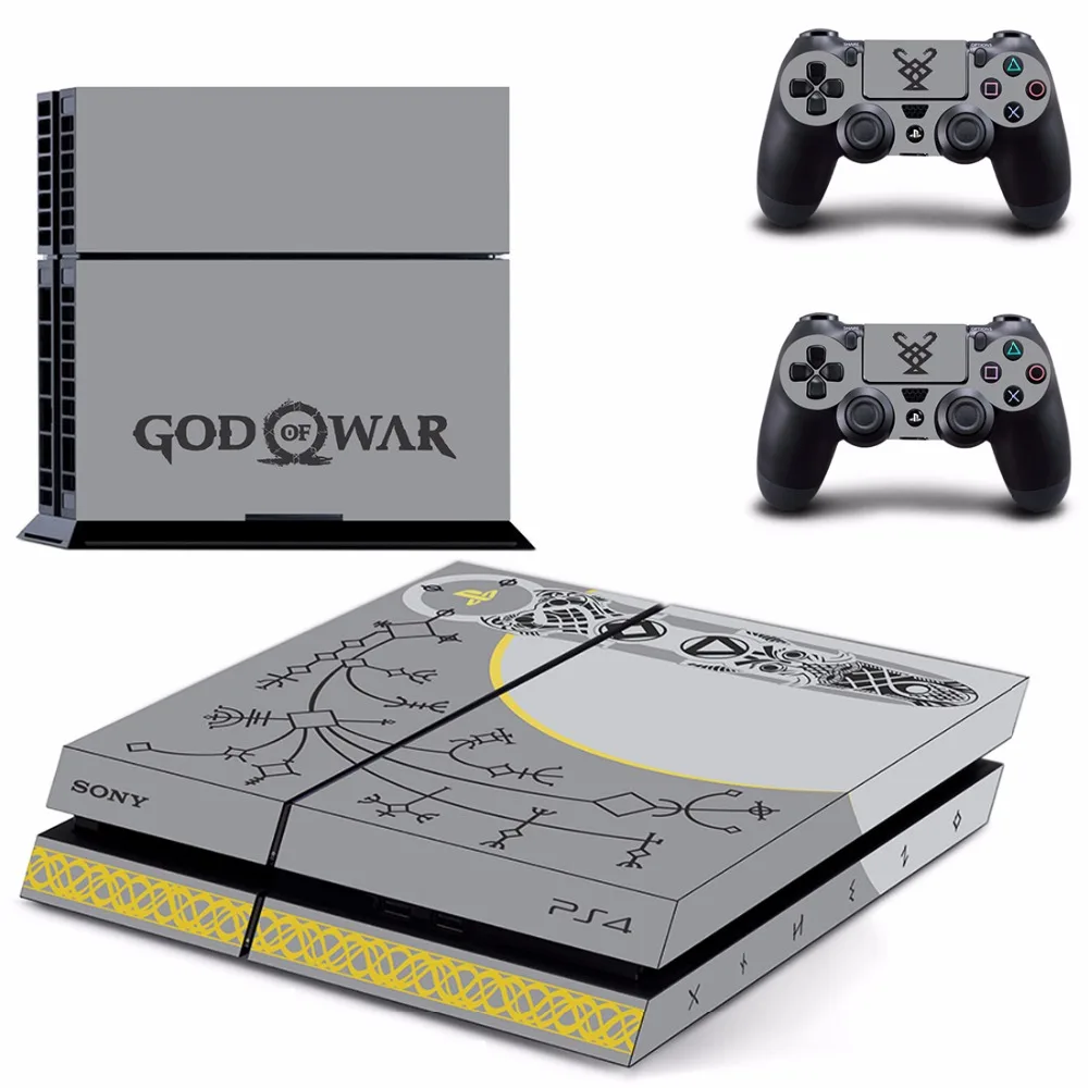 Наклейки из кожи Game God of War 4 PS4 наклейки для консоли Sony PlayStation и 2 контроллеров