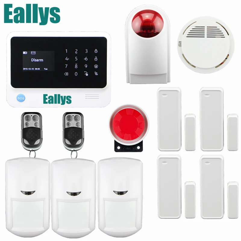 Security Wireless GSM Wifi Alarm System IOS Android APP Control Wireless Siren WiFi Alarm System
