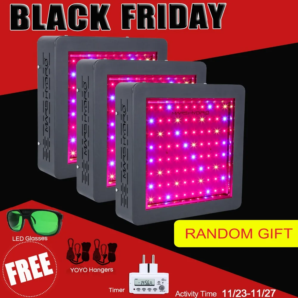 

3PCS MarsHydro Mars II 400W LED Grow Light Veg Flower Hydroponics Plant Lamp Full Spectrum