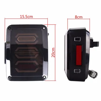 

For tail lights Led Light LED Tail Lights LED Lamps Brake Turn Signal for 07~16 Jeep Wrangler