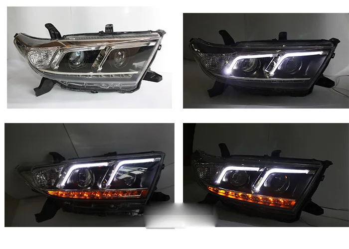 HID, 2012 ~ 2014, автомобиль Стайлинг для фара Highlander, vios, corolla, camry, Hiace, sienna, yaris, Tacoma, Highlander Головной фонарь