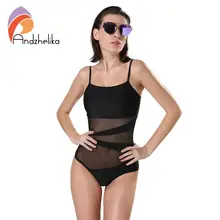 Andzhelika купальники, женская обувь пляжные Цельный купальник пикантные сетчатые спинки боди ванный комплект Купальник Maillot De Bain Femme