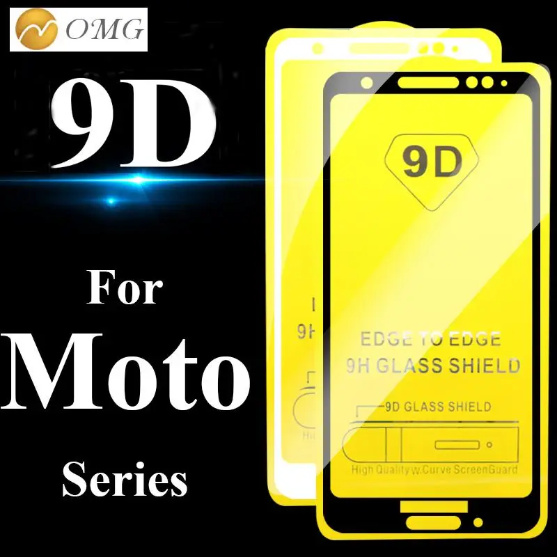 OMG закаленное стекло с изогнутыми краями 9D для Moto E5 PLAY GO G7 P30 NOTE PLUS защита экрана |