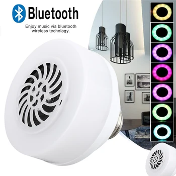 

LED Music Bulb Home Loudspeaker Portable Bluetooth 4.0 Smart Remote Control Lamp Speaker