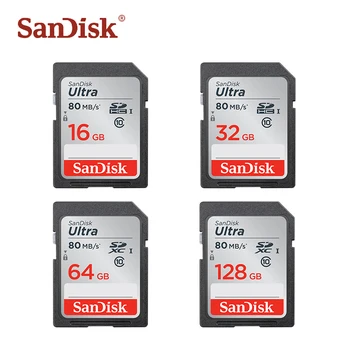 

Original SanDisk SD Card C10 UHS-I Memory Card Ultra SDHC/SDXC Class 10 16GB 32GB 64GB 128GB 80MB/s storage card for Camera