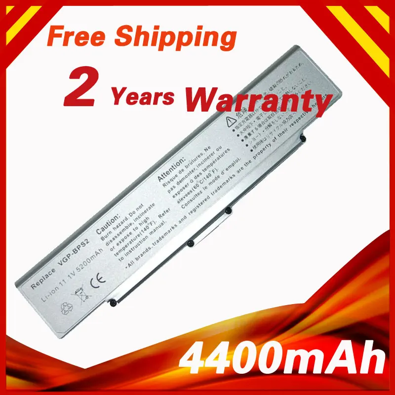 

4400mAh 11.1V Laptop Battery for Sony VGP-BPS2 VGP-BPS2A VGP-BPS2A/S VGP-BPS2B VGP-BPS2C AR130G FE660G FJ150F 6cells