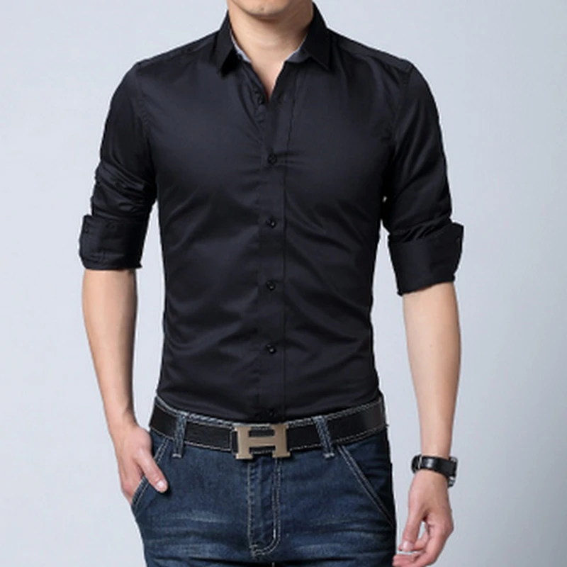 mens black dress shirts - Dress Yp