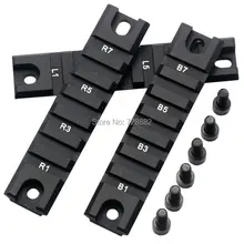 Тактический 3 шт. 20 мм короткие рельсы для G36 G36C Сплав Стандартный 20 мм ткач база для рейки боковое Крепление Пикатинни RIS аксессуары