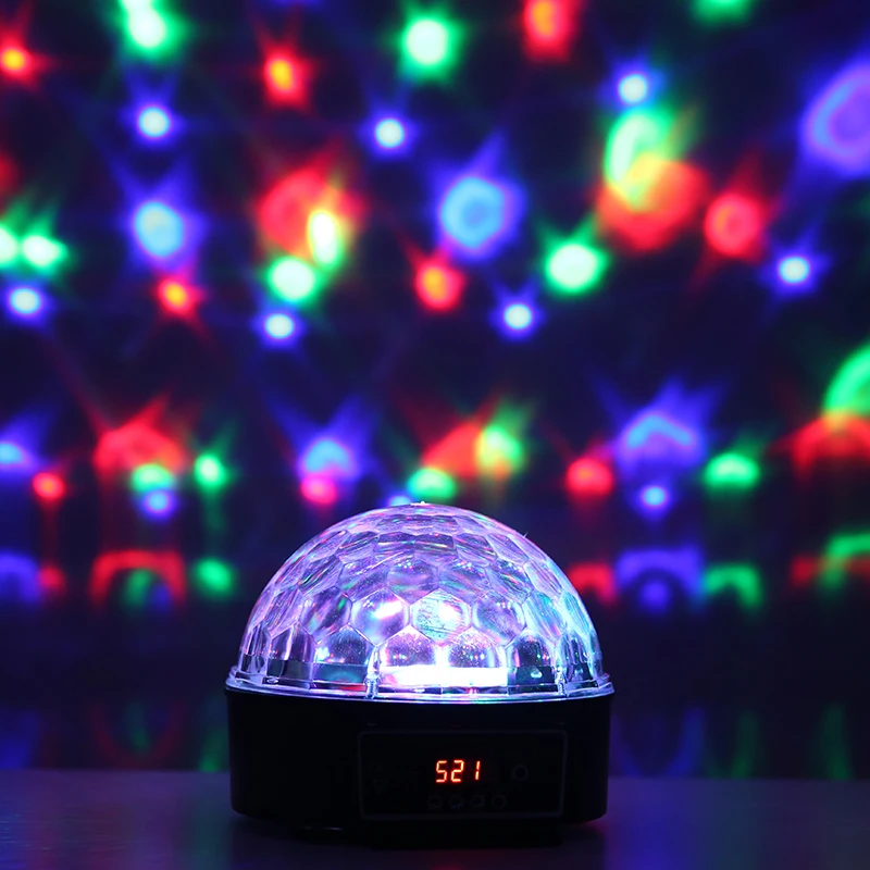 Light DMX512 Digital LED Disco RGB Crystal Magic Ball Effect DJ Stage Lighting 