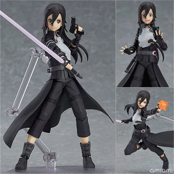 Anime Figma Sword Art Online Figuras Toys 15cm Asuna Sinon Kirito Leafa Yui PVC Action Figure Model Dolls Gift  (5)