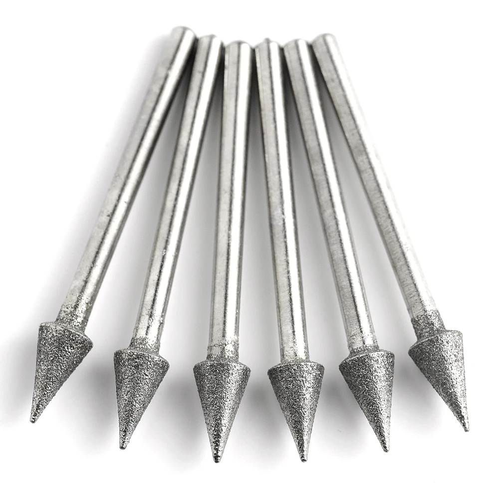 Emergy diamond grinding burr umbrella D type abrasive bits grinding