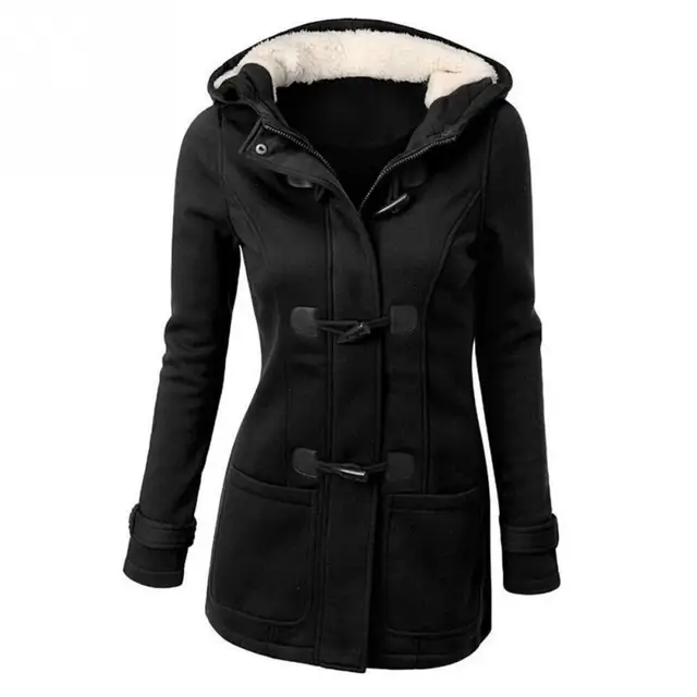 2018 Winter Women Outdoor Training Warm Coat Jacket Outwear Hooded Long Outfits Overcoat Tops