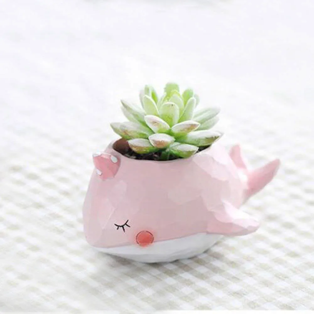 BigNoseDeer Cute animal Plant Pots, Cute Animal Shaped Cartoon Succulent Vase Flower Pots,Container,Home Decoration Planter Pots,Desk Mini Ornamen1
