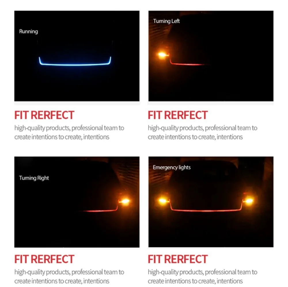 1 комплект, Автомобильный задний фонарь, светильник s, тормозной сигнал поворота, светодиодный фонарь, водонепроницаемый светодиодный s полоски, автомобильный тормозной светильник, автомобильный стиль