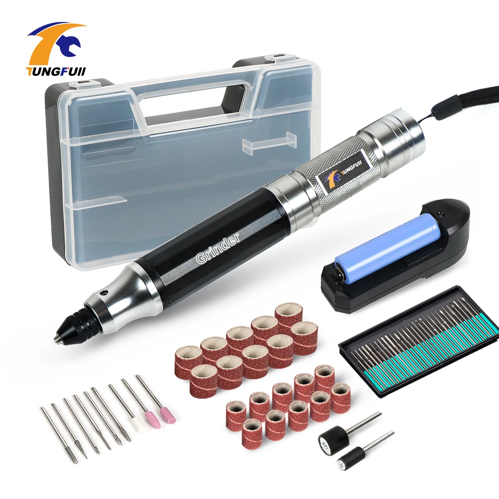 Tungfull Grinder mini drill Mini engraving cordless drill with lithium