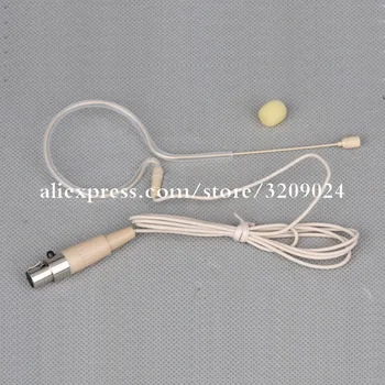 

Pro Single Ear Hook Hanging Headset Microphone For AKG Wireless Beltpack Transmitter Karaoke Mic Mini XLR 3 Pins TA3F 3PIN